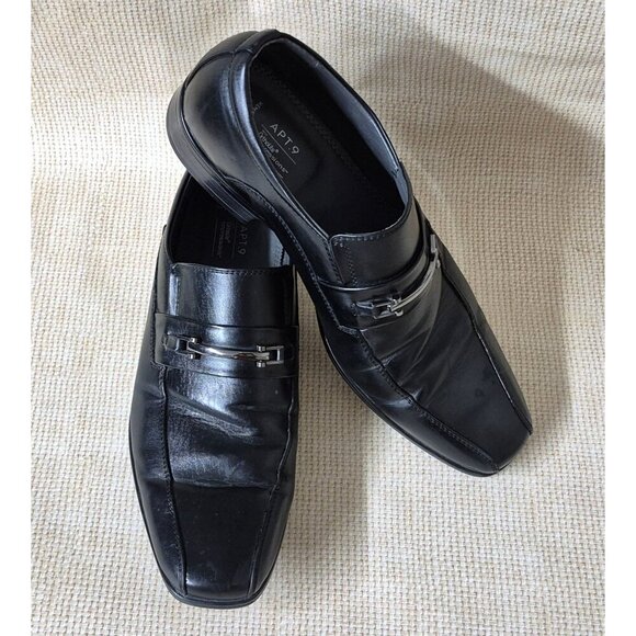 Apt. 9 Ortholite Impressions Black Buckle Dress 12M Memory Foam Shoes Loafers - Picture 2 of 12